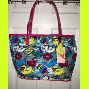 NWT Betsey Johnson LBCadi Beach Tote Bag